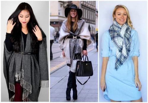 Как красиво завязать палантин на плечи. На платье, с брюками, вместо пояса – новые способы носить палантин в 2021