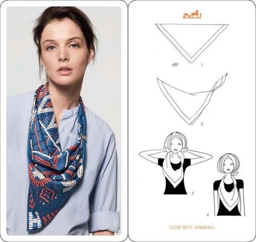 Как выбрать подходящий теплый платок для завязывания. Как модно завязывать платки: 12 простых способов