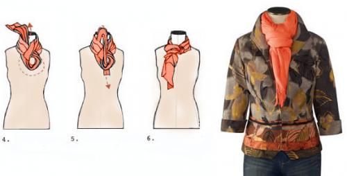 Какие узлы лучше всего подходят для завязывания шарфа на голове и шее. Как завязать красивый шарф — 10 наглядных способов, которые можно использовать в реальной жизни