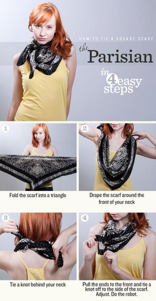 Как выбрать подходящий теплый платок для завязывания. Как модно завязывать платки: 12 простых способов