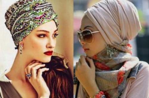 Как выбрать и красиво завязать палантин на голову. Как завязать палантин на голове зимой