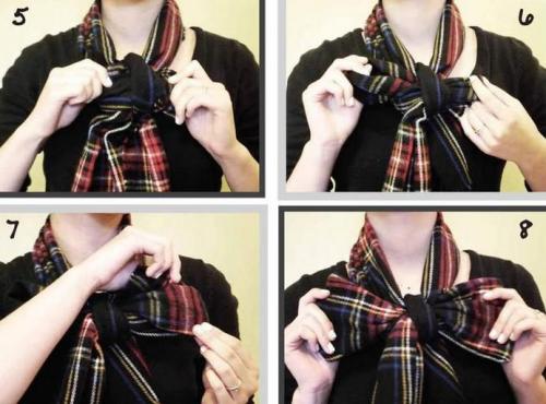 Какие базовые узлы для шарфика лучше всего использовать. Учимся завязывать шарф красиво, эффектные схемы для любого сезона