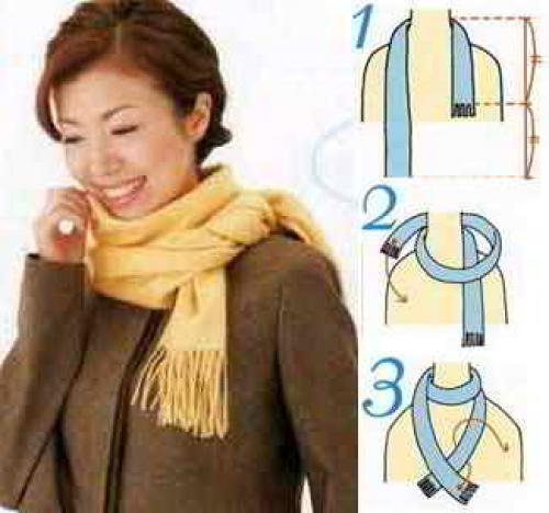 Какие основные узлы для завязывания шарфа на голову существуют. Как завязать красивый шарф — 10 наглядных способов, которые можно использовать в реальной жизни