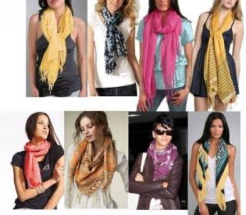 Как завязать палантин пошагово. Как завязать палантин на шее разными способами