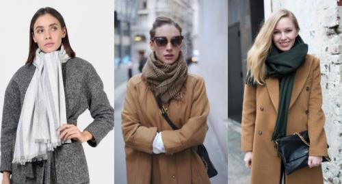 Как завязать палантин с пальто. Как красиво завязать палантин на пальто 26