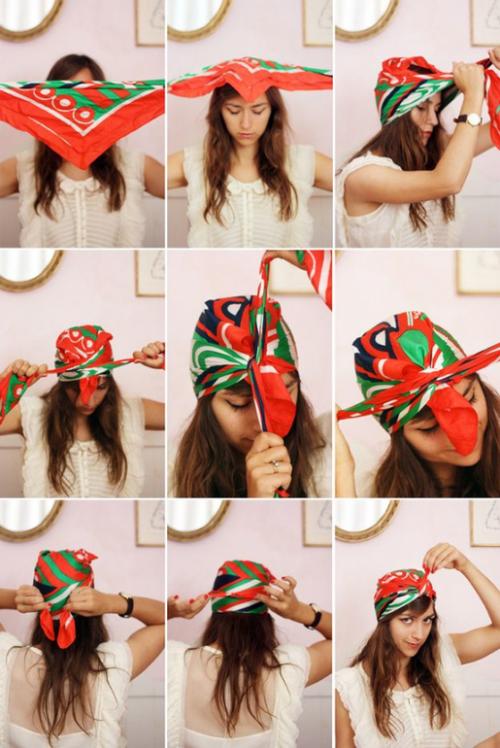 Какие ошибки чаще всего совершают новички при завязывании шарфа на голову. Учимся завязывать платки на голову