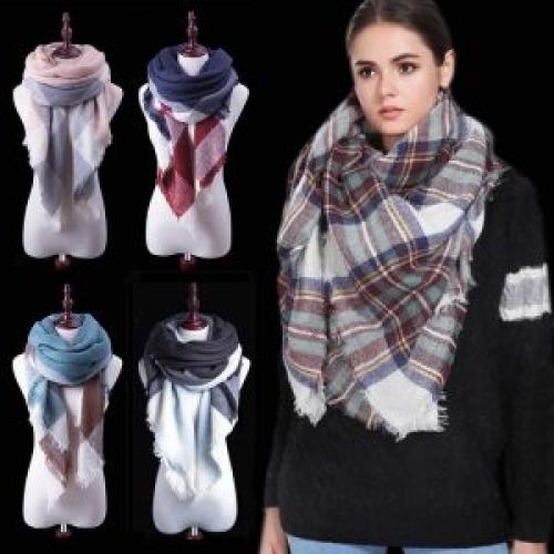 Как красиво завязать большой платок на шее. Как носить большой платок — 10 способов и 100 фото