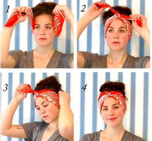 Как завязать платок на голову. Как красиво завязать платок на голове