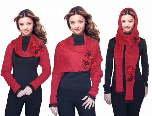 Как завязать шарф под пальто с глубоким вырезом. Виды шарфов