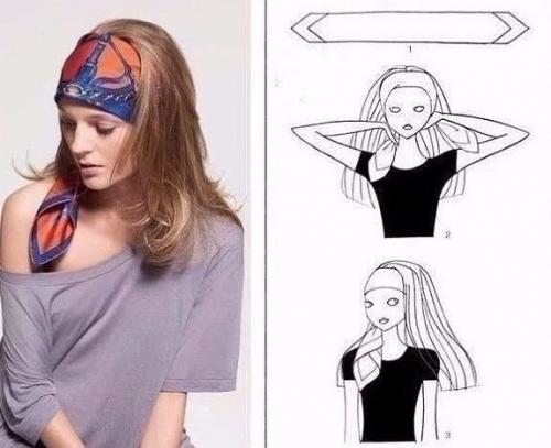 Как завязать платок на голову. Как красиво завязать платок на голове