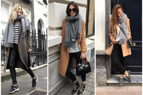 Как носить палантин с пальто. Как сочетать палантин с пальто: секреты