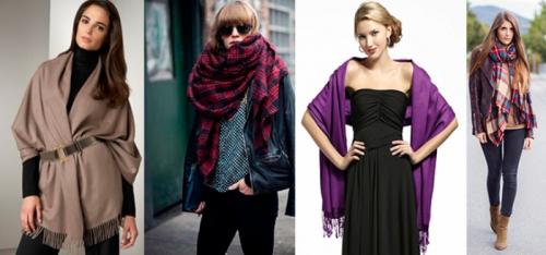 Как носить палантин с пальто. Как сочетать палантин с пальто: секреты