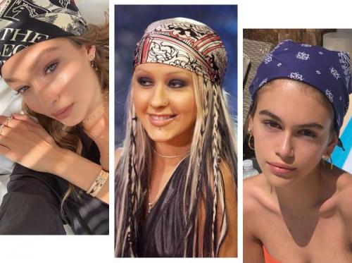 Как завязать платок на голову круглое лицо. Что такое бандана и, как ее носить