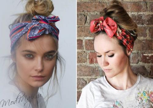Как завязать платок на голову круглое лицо. Что такое бандана и, как ее носить