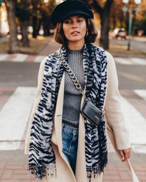 Как носить шарф с пальто 2022. Как правильно сочетать шарф с курткой