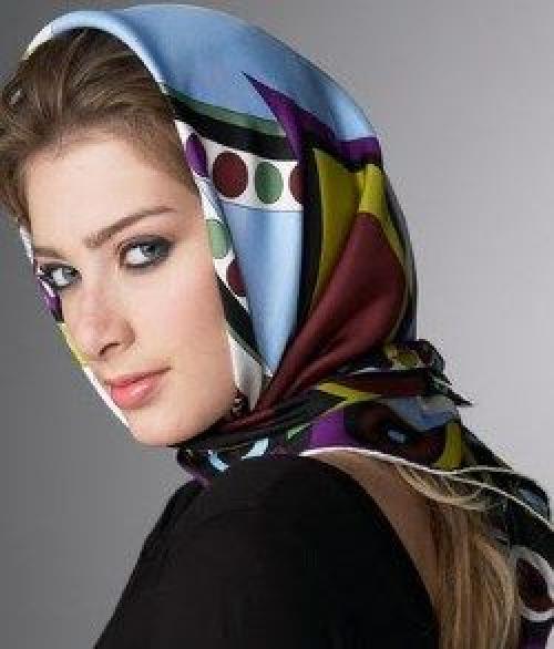 Как носить палантин с пальто на голове. Как красиво завязывать палантин на голову