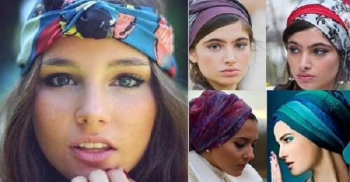 Как завязывать палантин на голову. Как завязать палантин