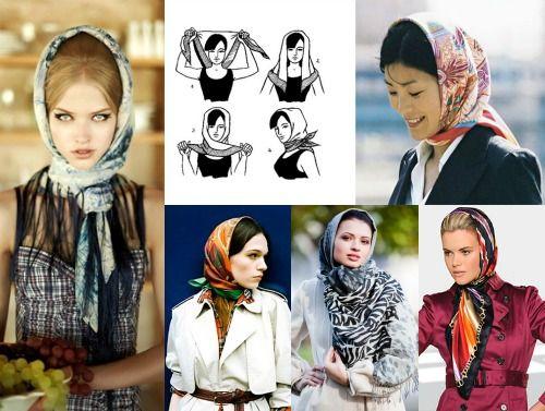 Как носить палантин с пальто на голове. Как красиво завязывать палантин на голову