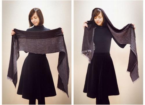 Как носить палантин с пальто на голове. Как красиво завязывать палантин на голову