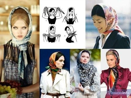 Как завязать палантин на шее и голове. Как носить палантин на голове с курткой 11