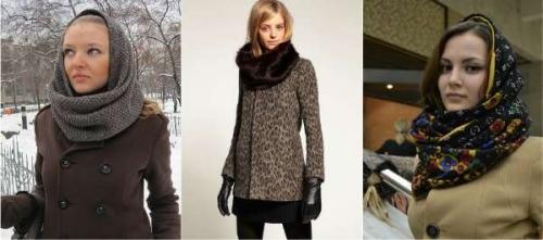 Как завязать палантин на шее и голове. Как носить палантин на голове с курткой 35