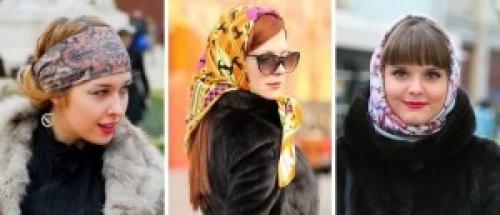 Уютная зимняя защита: как стильно повязать палантин на голову 01
