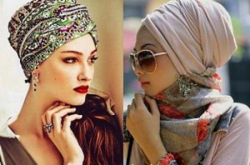 Уютная зимняя защита: как стильно повязать палантин на голову 03