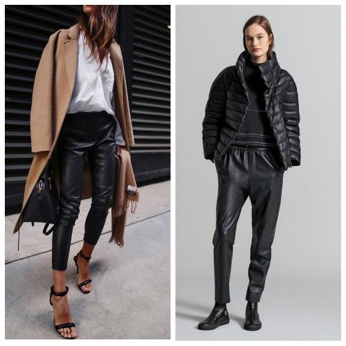 Модные брюки из экокожи 2021. С чем носить женские кожаные брюки: 52 образа на каждый день (актуальные фото)!