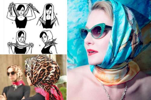 Какие стили завязывания шарфа подходят для разных типов волос. Популярные способы завязывания