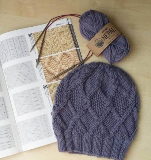 Вязаные шапки для женщин с описанием. Шапка спицами, подборка