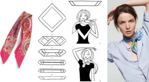 7 способов завязать платок или палантин на голове. Как модно завязывать платки: 12 простых способов