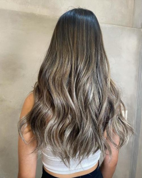 Какие цветовые оттенки подходят лучше всего для мелирования темных коротких волос. 61 идея мелирования для коричневых волос