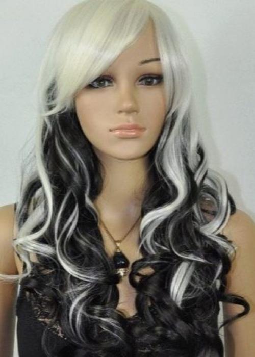 Светлая челка темные волосы. Кому подходит? 17