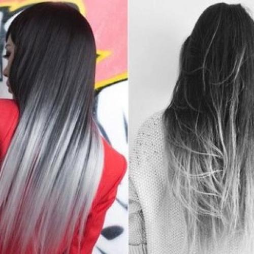 Светлая челка темные волосы. Кому подходит? 14