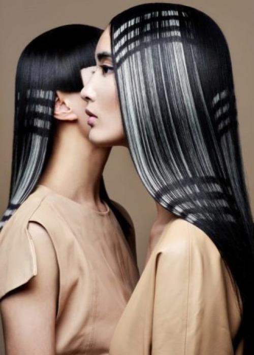 Светлая челка темные волосы. Кому подходит? 02