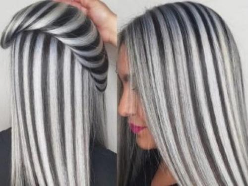 Светлая челка темные волосы. Кому подходит? 09