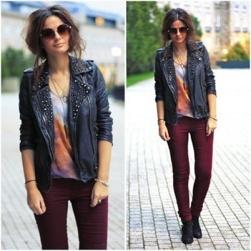 В каких случаях можно носить темно-коричневые бархатные брюки. С чем носить бордовые брюки