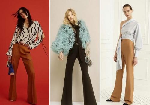 В чем отличие вечернего образа с темно-коричневыми бархатными брюками от делового. Как и с чем носить брюки коричневого цвета?