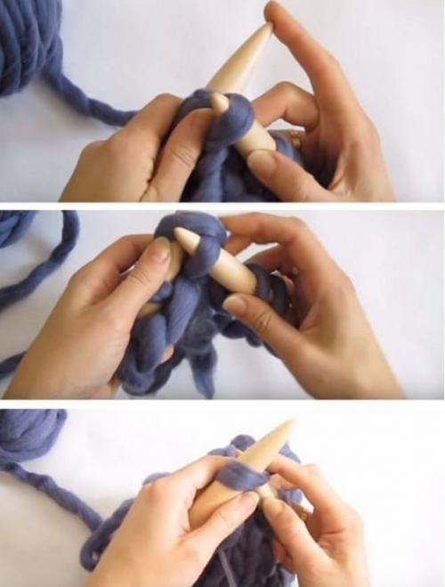 Объемная зимняя шапка спицами. 51 вязаная шапка, схема и описание