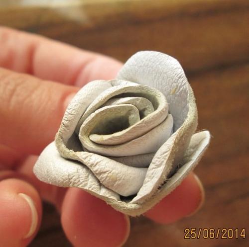 Роза из кожи своими руками, мастер-класс