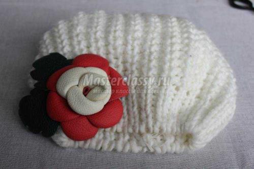 Цветы из кожи своими руками. Цветок из кожи на брошку 30