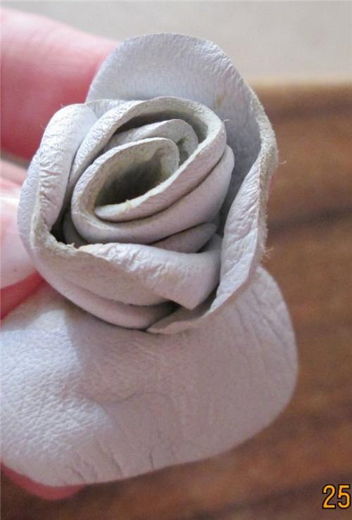 Роза из кожи своими руками, мастер-класс