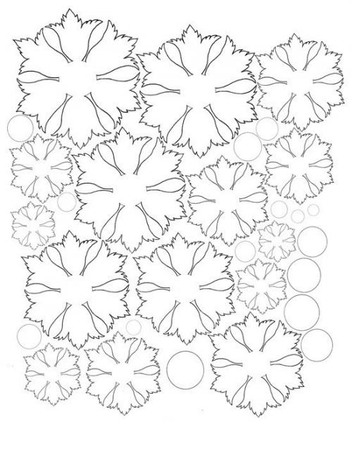 Цветы из кожи на сумку. 