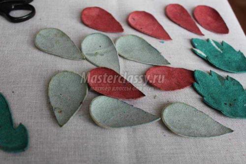 Цветы из кожи своими руками. Цветок из кожи на брошку 38