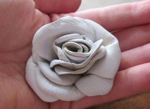 Роза из кожи своими руками, мастер-класс