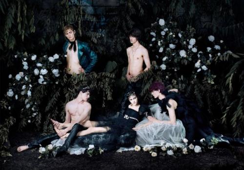 Where The Wild Roses Grow: грета варлез и грифон о'ши в фотосессии Джеффа барка для Flair Magazine December 2015. 06