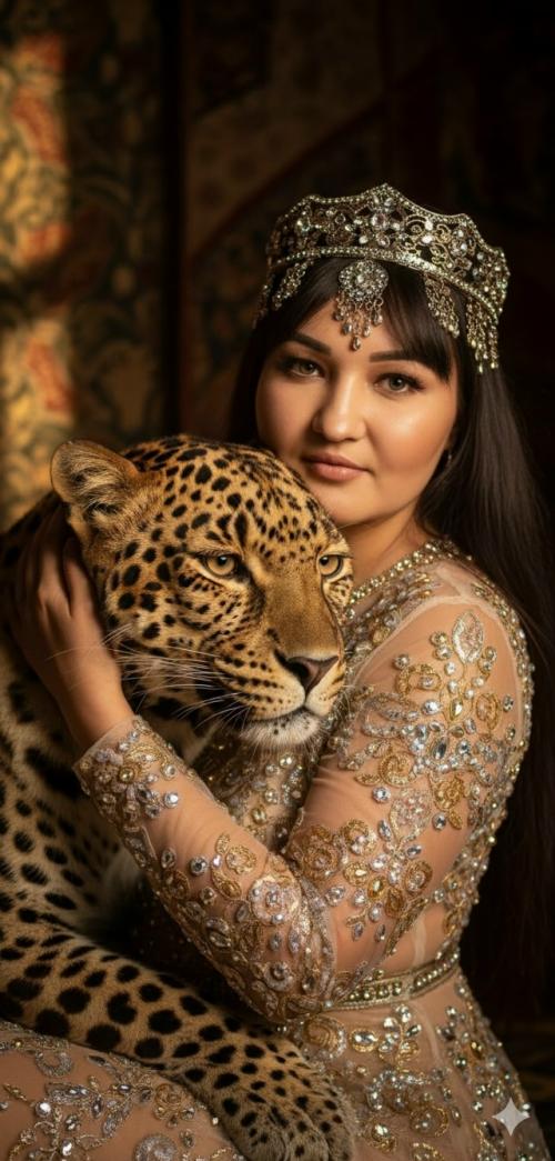 Промпты:   1 не меняя внешности женщины с фото, перед нами предстает портрет, наполненный чувственной близостью и утонченностью. 02