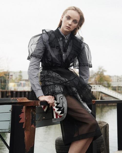 Sheer And Solid Fabrics: Хизер Маркс в фотосессии Кевина синклера для How to Spend It Magazine January 2016. 01