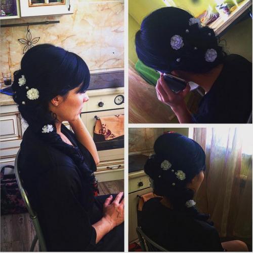 Здравствуйте мы занимаемся прическами любой сложности, макияжем, оформлением и окрашиванием бровей. 01 Здравствуйте мы занимаемся прическами любой сложности, макияжем, оформлением и окрашиванием бровей. 01