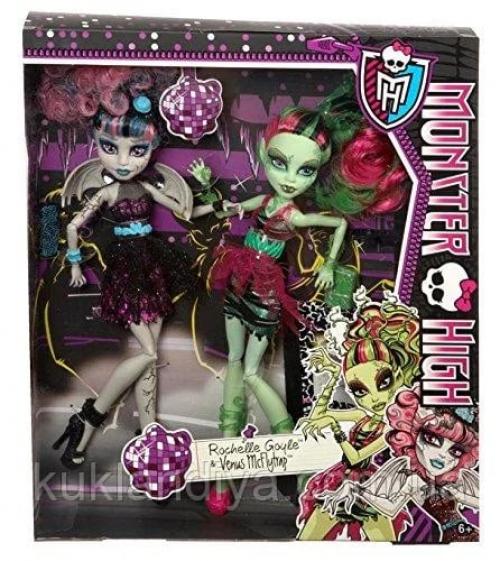 Набор Monster High Рошель гойл и Венера мухоловка зомби шейк Zombie Shake Rochelle Goyle and Venus Mcflytrap. 03